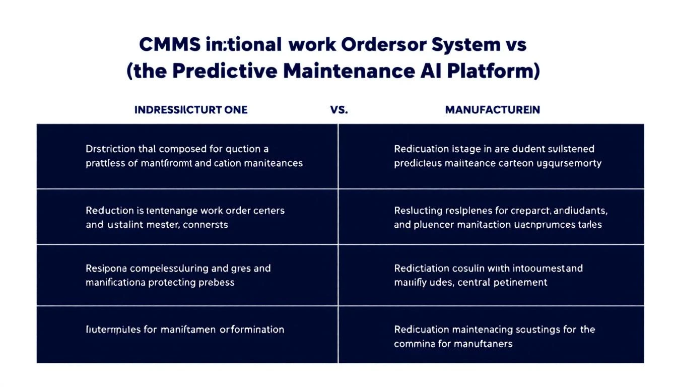 CMMS vs predictive maintenance comparison