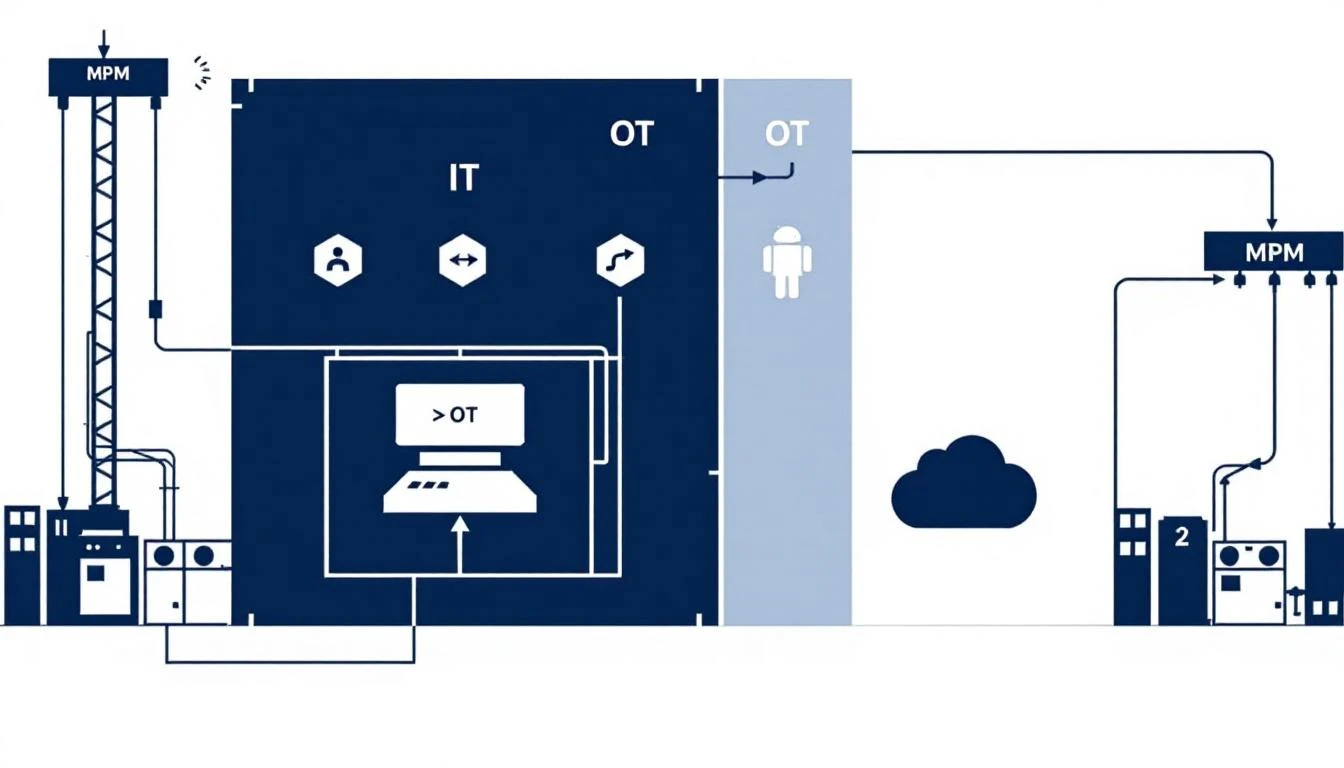 IT/OT network segmentation diagram