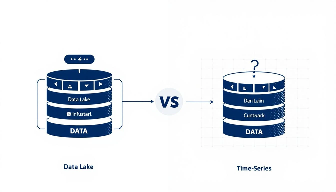 Data lake vs time-series database architecture comparison