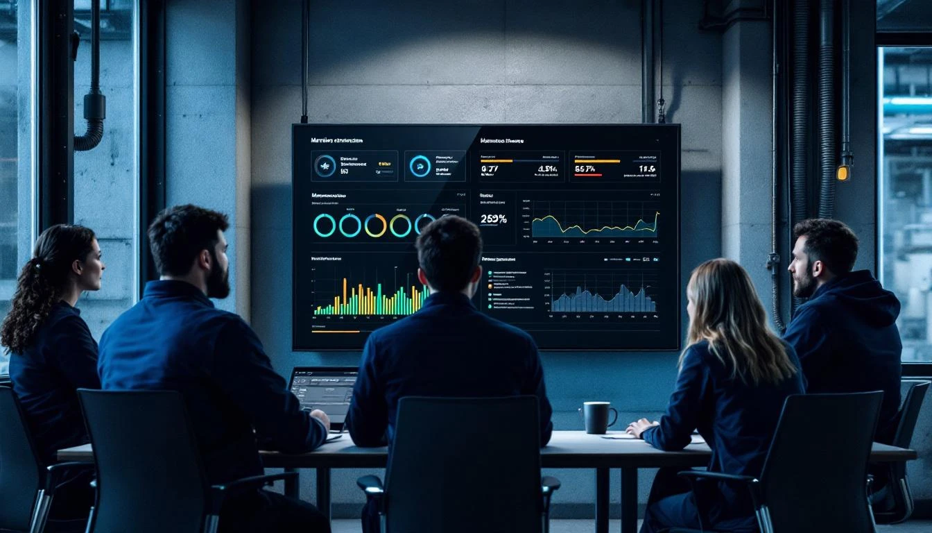 Maintenance team using data-driven decision making