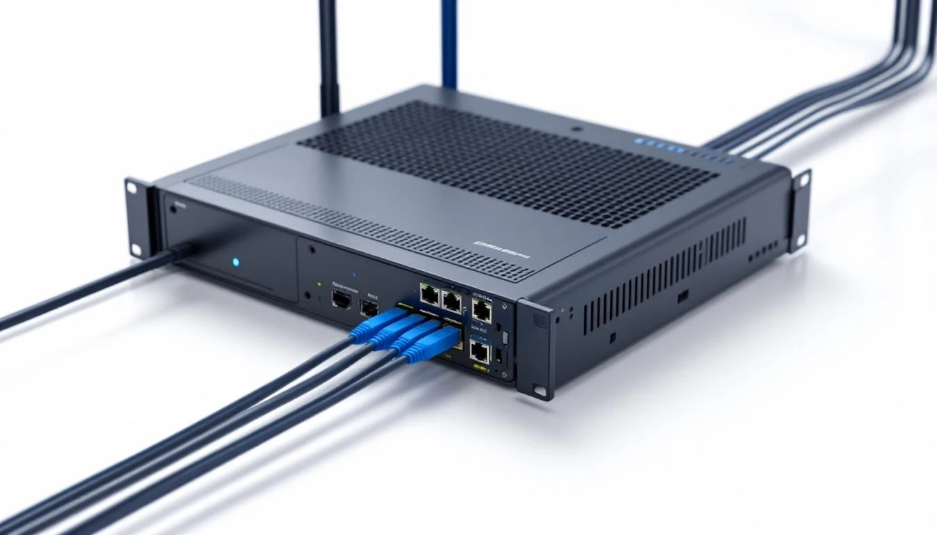 Industrial edge gateway hardware connecting PLCs to cloud analytics platform