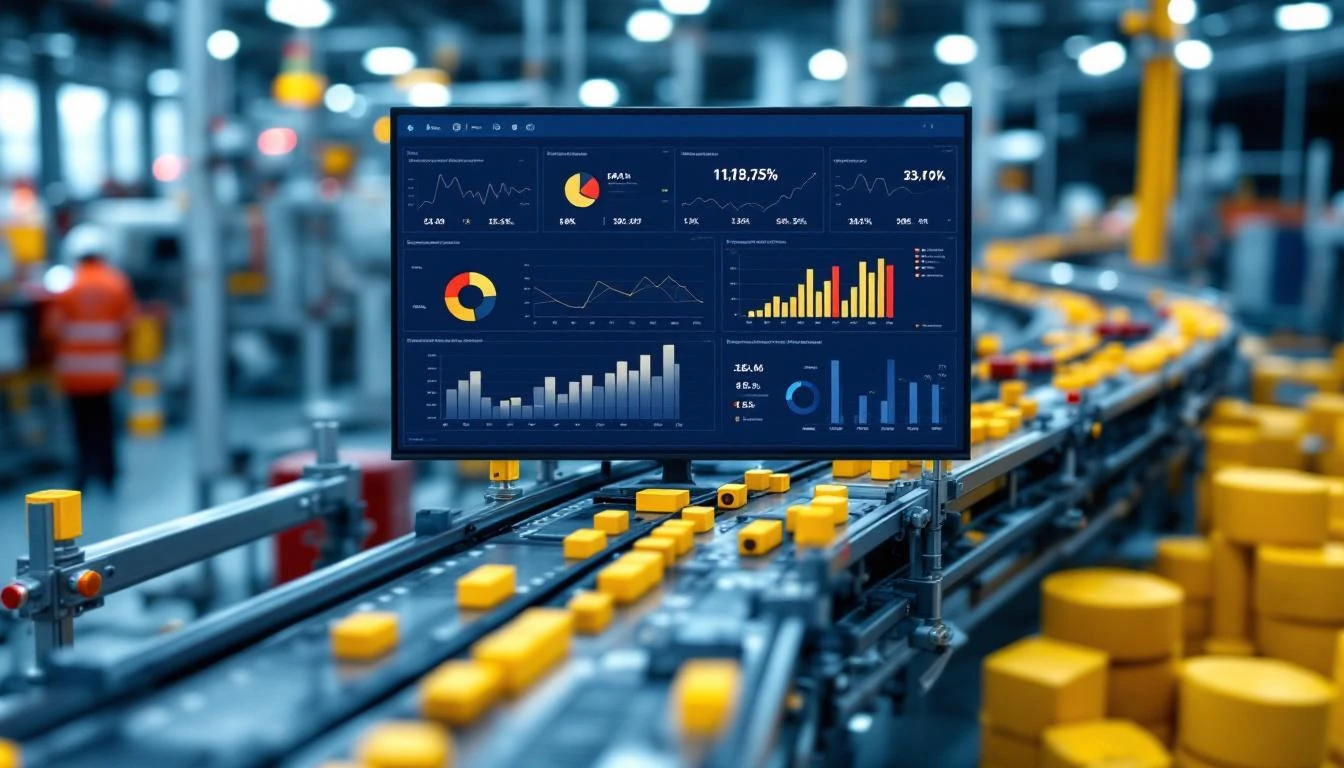 Factory floor analytics dashboard