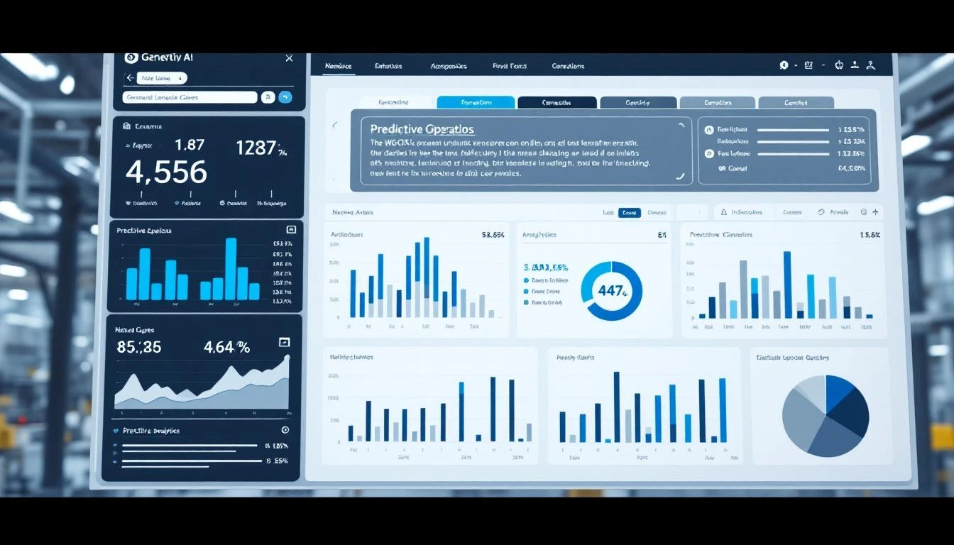 Generative AI interface analyzing manufacturing operations