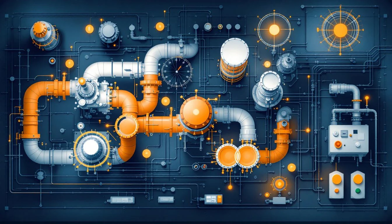 Chemical processing plant with IIoT monitoring zones