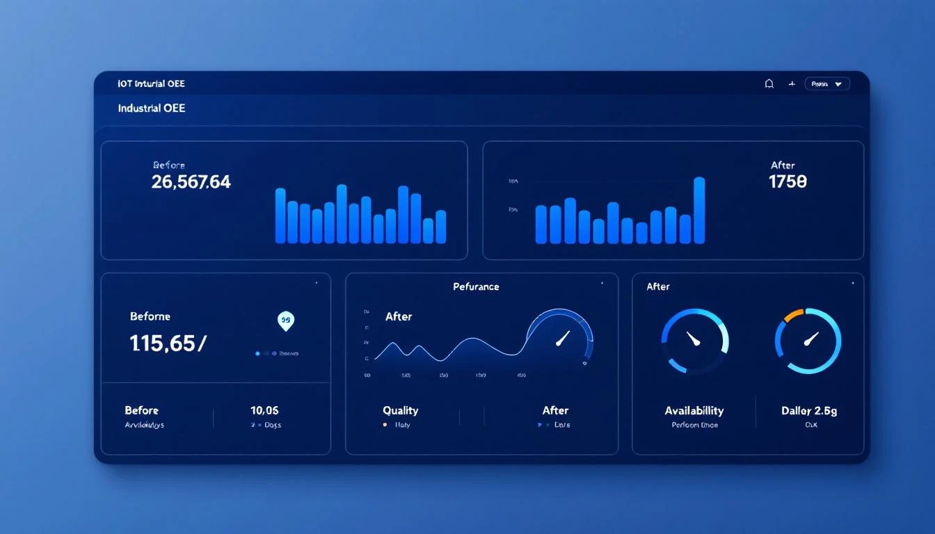OEE improvement from IIoT implementation