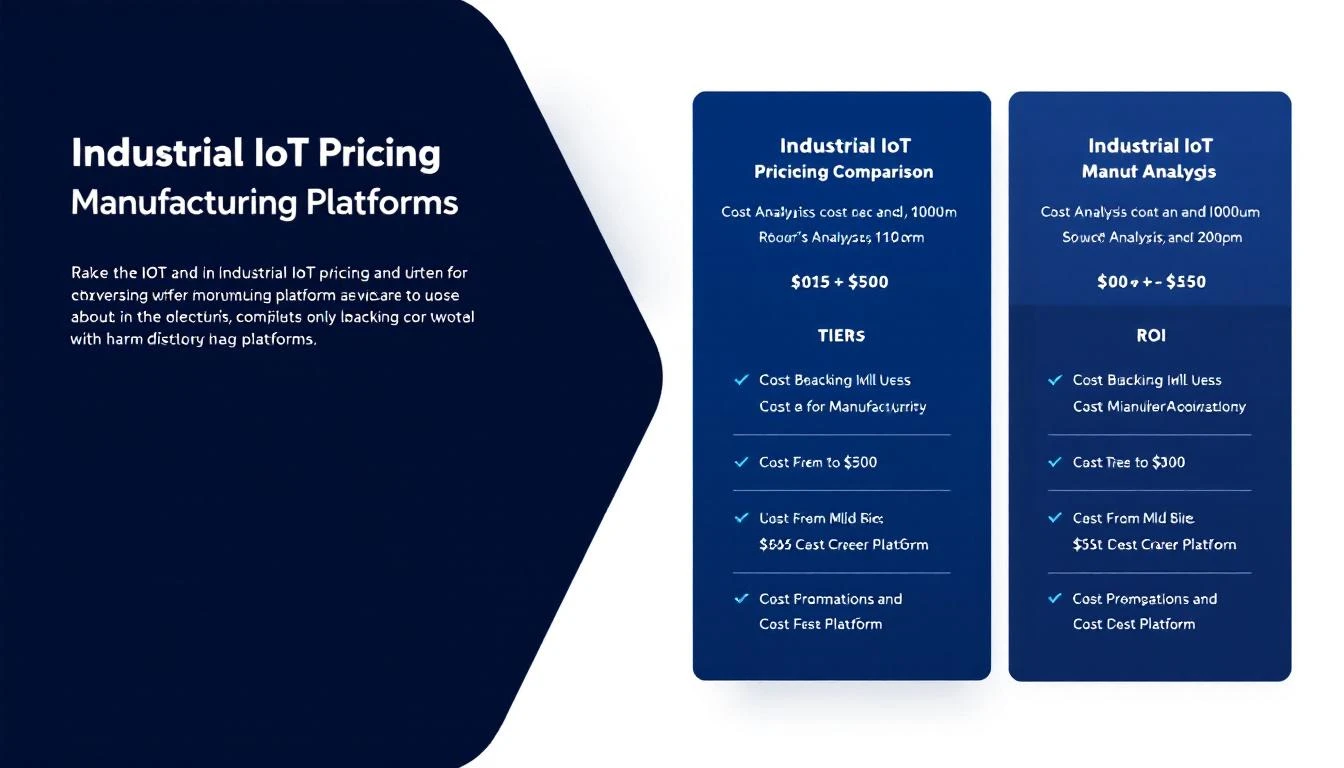 IoTFlows vs MachineCDN pricing comparison for manufacturing IIoT