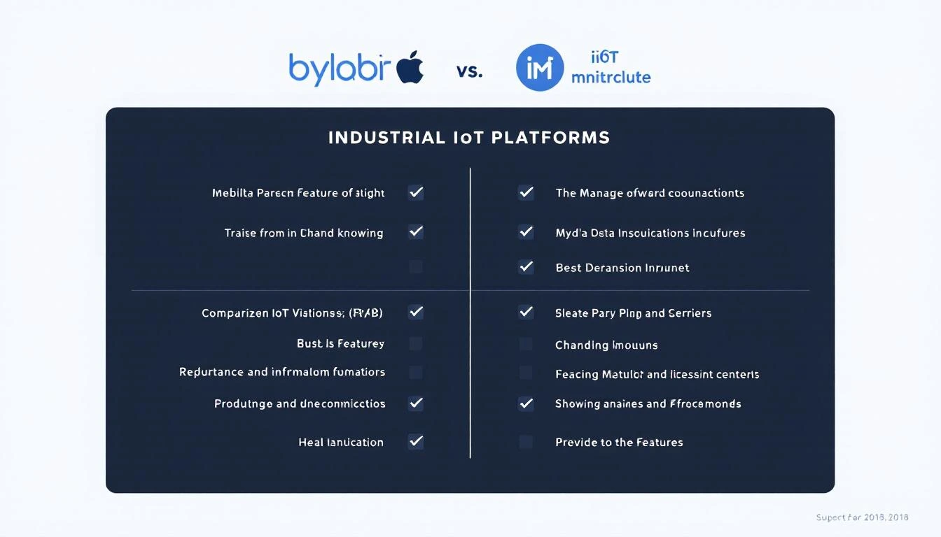 Feature comparison between IIoT platforms