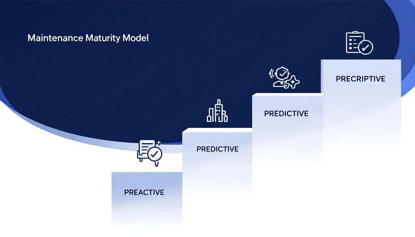 Maintenance maturity model from reactive to prescriptive