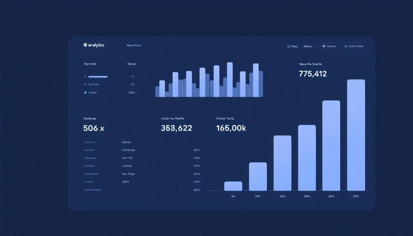 Manufacturing analytics dashboard showing factory KPIs and performance metrics