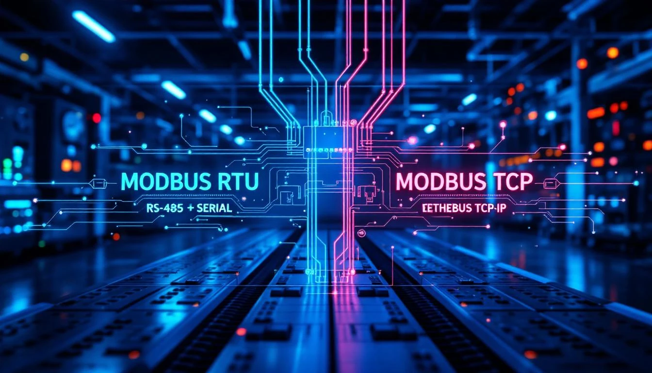 Modbus RTU vs TCP comparison