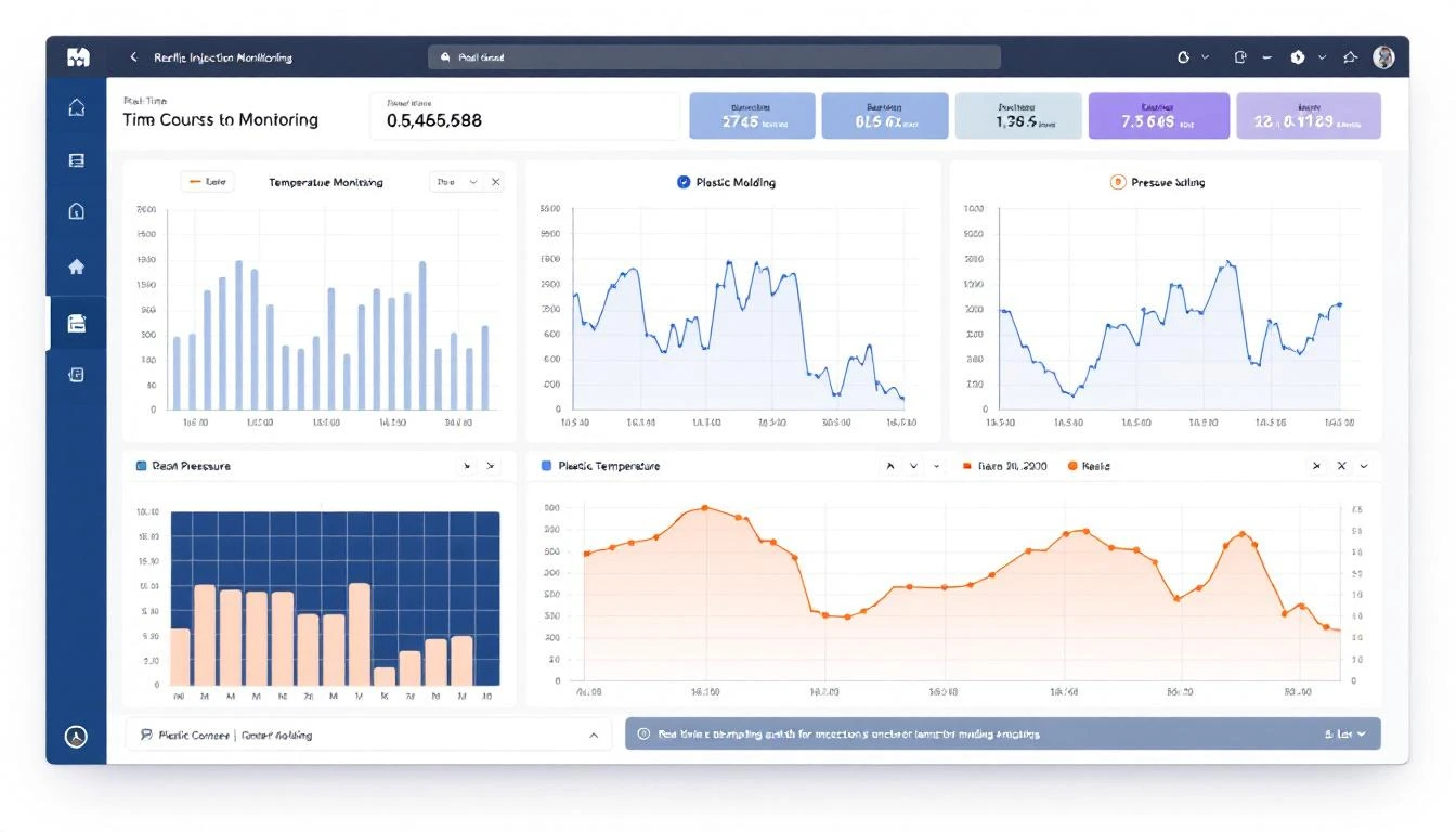 Real-time injection molding monitoring dashboard