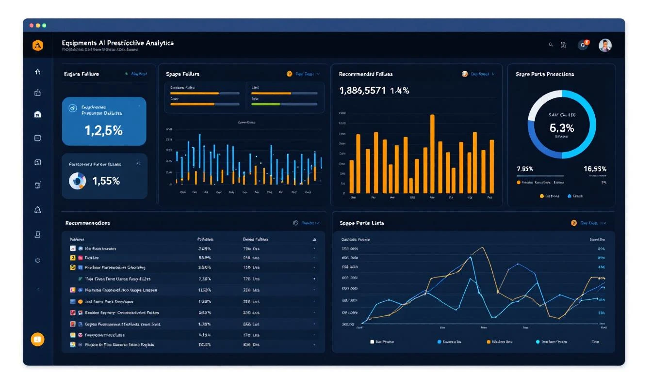 AI prescriptive analytics with recommended maintenance actions