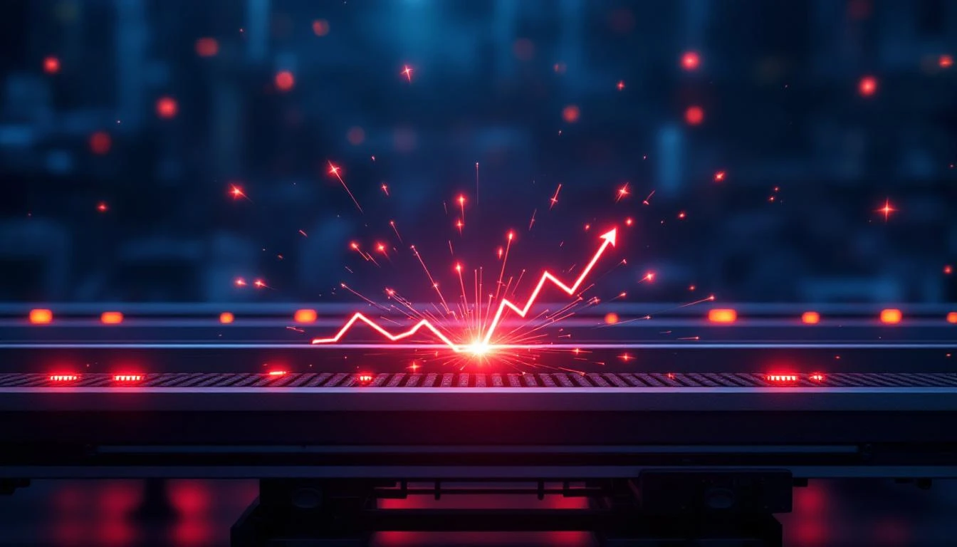 Manufacturing downtime visualization with production loss