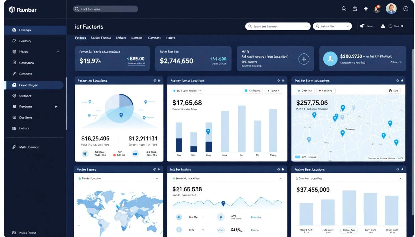 Fleet management dashboard for industrial IoT platforms