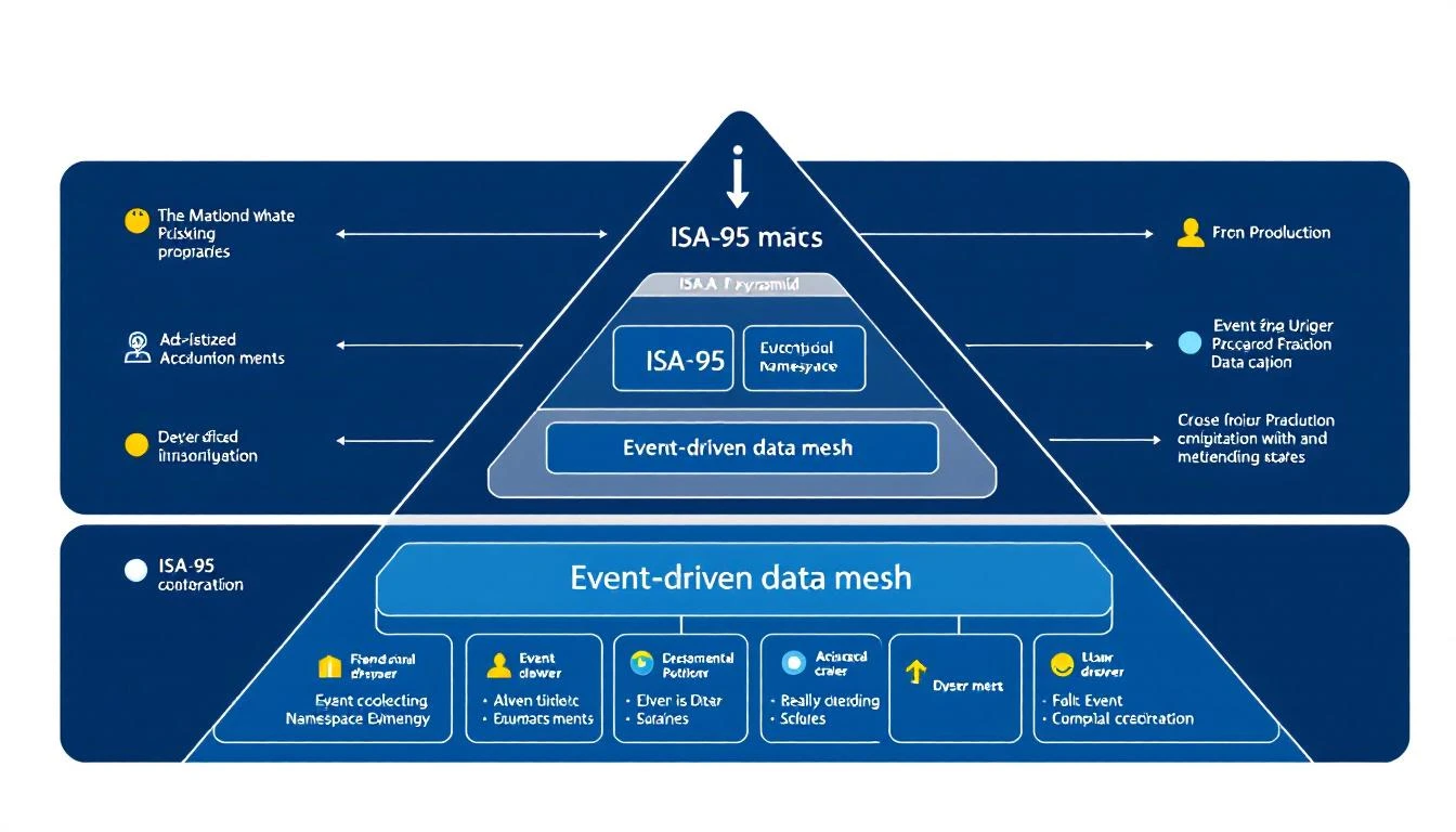 Unified Namespace architecture diagram for manufacturing data integration
